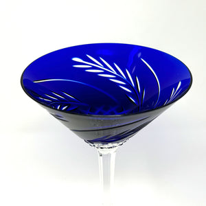 New! Blue Wheat Martini Glass