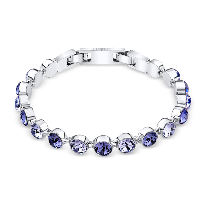 Multi-violet Crystal Tennis Bracelet