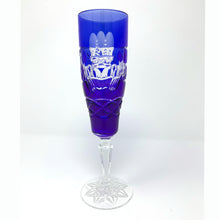 Load image into Gallery viewer, Blue Claddagh Champagne Glass