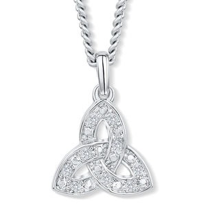 Trinity Knot Crystal Pendant